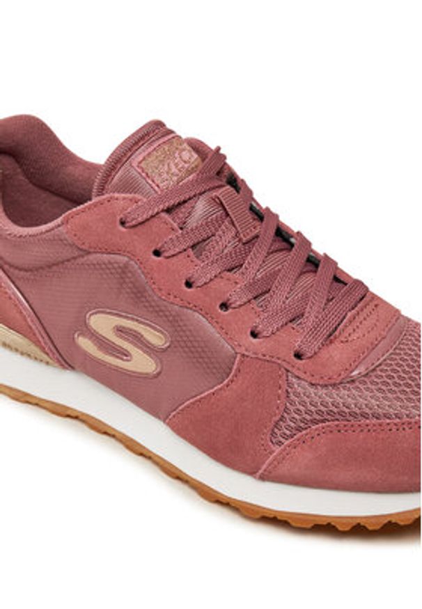 skechers - Skechers Sneakersy 111/ROS Różowy. Kolor: różowy. Materiał: zamsz, skóra