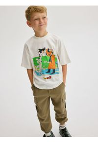 Reserved - T-shirt oversize Dragon Ball - złamana biel. Materiał: bawełna, dzianina #1
