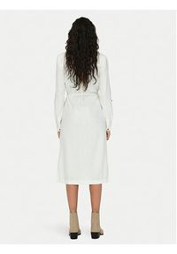 only - ONLY Sukienka koszulowa Caro 15278720 Biały Relaxed Fit. Kolor: biały. Materiał: len, wiskoza. Typ sukienki: koszulowe #4