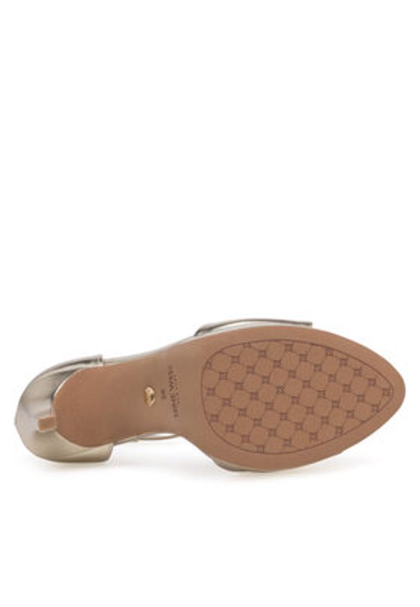 Nine West Sandały WFA2733-2 Złoty. Kolor: złoty. Materiał: syntetyk