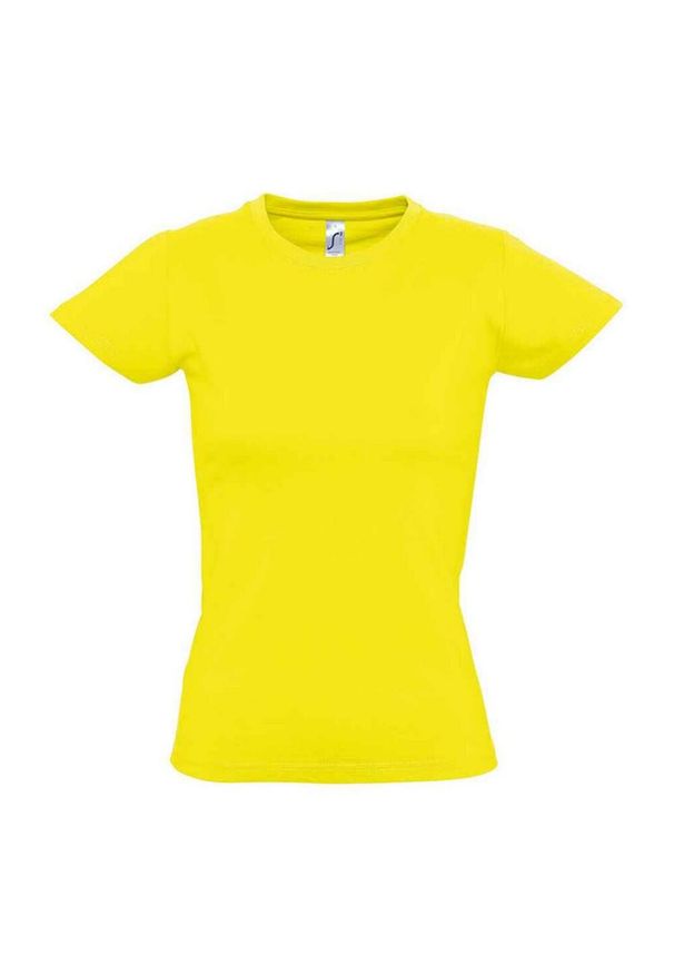 SOL'S - Koszulka Imperial Dla Kobiet. Kolor: żółty, wielokolorowy, zielony. Sport: turystyka piesza