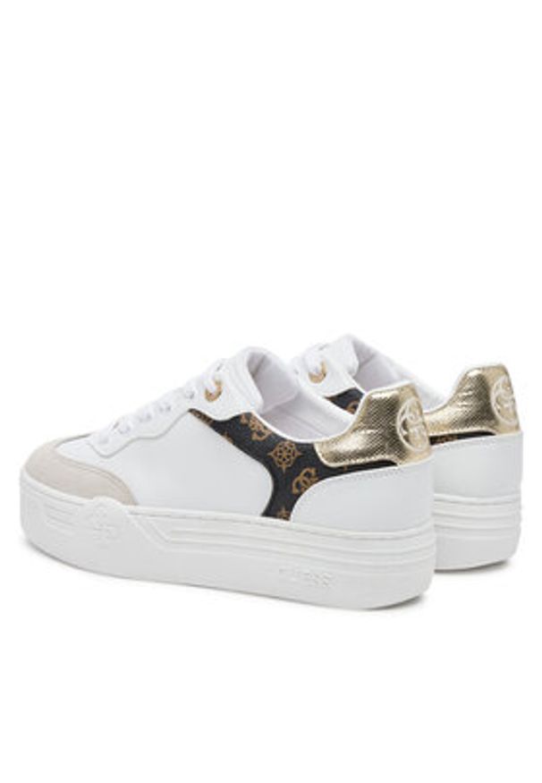 Guess Sneakersy FLPSWO ELE12 Biały. Kolor: biały. Materiał: skóra