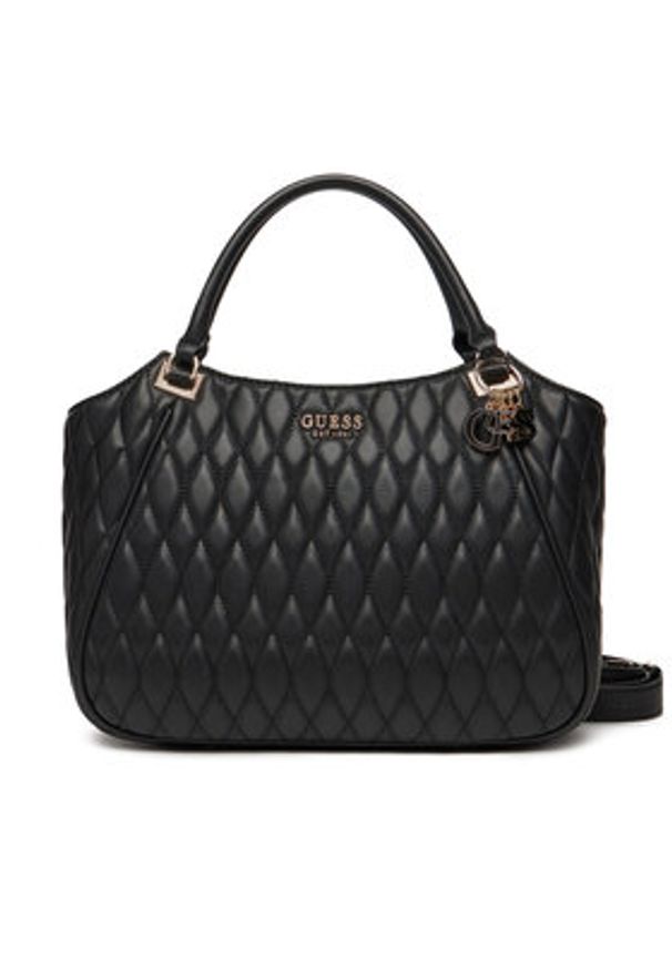 Guess Torebka Valla HWQG81 22220 Czarny. Kolor: czarny. Materiał: skórzane