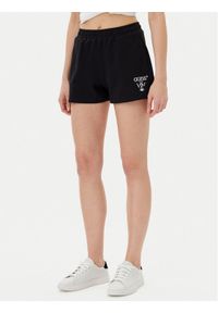 Guess Szorty sportowe V5GD19 KC3D2 Czarny Relaxed Fit. Kolor: czarny. Materiał: bawełna