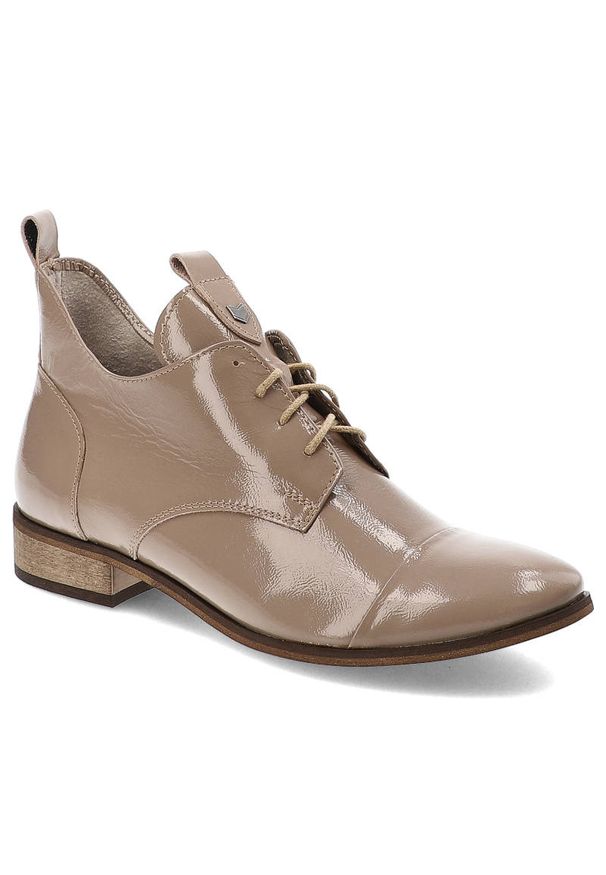 Brązowe Botki Armodo Stylowe Skórzane Buty Na Obcasie. Okazja: na co dzień. Kolor: brązowy. Materiał: skóra. Szerokość cholewki: normalna. Obcas: na obcasie. Styl: elegancki. Wysokość obcasa: średni