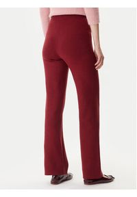 Vero Moda Spodnie dzianinowe Gold Art 10332174 Bordowy Loose Fit. Kolor: czerwony. Materiał: syntetyk #8