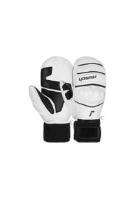 Rękawice narciarskie Reusch World Champ Mitten. Kolor: czarny, biały, wielokolorowy. Materiał: skóra. Sezon: zima. Sport: narciarstwo