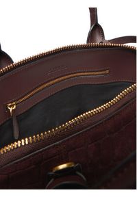 Pinko - PINKO Torebka Bowling Bag Medium AI 25-26 PLTT 105906 A2YW Bordowy. Kolor: czerwony. Materiał: skórzane, zamszowe #3