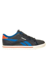 Buty do chodzenia dla dzieci Reebok Royal Complete Low. Zapięcie: sznurówki. Kolor: wielokolorowy, niebieski. Materiał: materiał, syntetyk, tkanina. Szerokość cholewki: normalna. Model: Reebok Royal. Sport: turystyka piesza