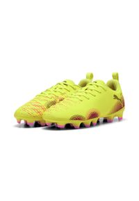 Puma - Młodzieżowe buty piłkarskie FUTURE 8 PLAY FG/AG PUMA. Kolor: różowy, czarny, wielokolorowy, żółty. Sport: piłka nożna #1