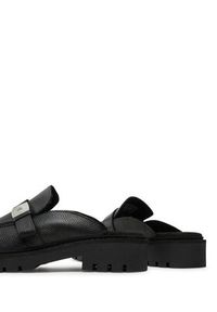 Calvin Klein Jeans Klapki Flatform Slipon Mg Lth YW0YW01655 Czarny. Kolor: czarny. Materiał: skóra
