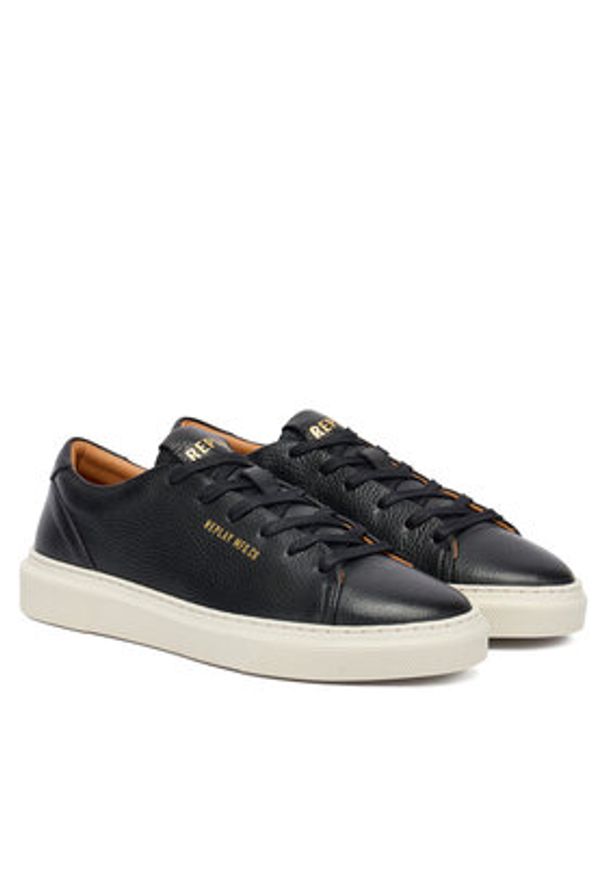 Replay - REPLAY Sneakersy GMZ7N .000.C0003L Czarny. Kolor: czarny. Materiał: skóra