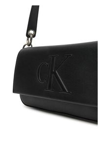 Calvin Klein Jeans Torebka Sculpted Flap Shoulder Pouch LV04K3148G Czarny. Kolor: czarny. Materiał: skórzane #3