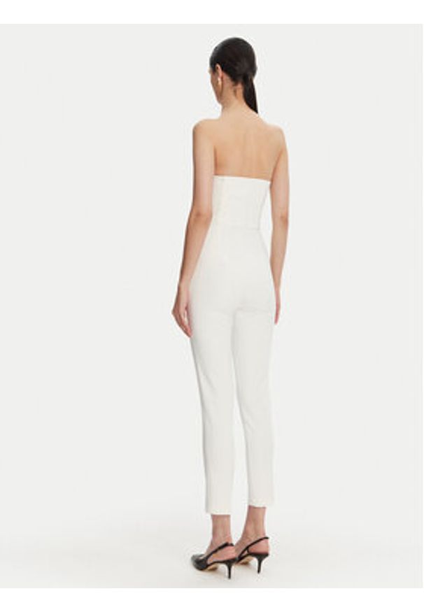 Elisabetta Franchi Kombinezon TU-039-51E2 Biały Regular Fit. Kolor: biały. Materiał: syntetyk