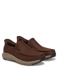 skechers - Skechers Półbuty Oswin 204866 Brązowy. Kolor: brązowy. Materiał: skóra, nubuk #3