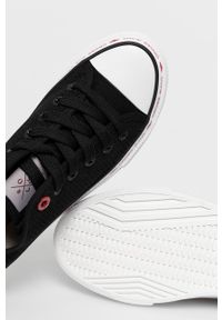 Cross Jeans Tenisówki damskie kolor czarny. Nosek buta: okrągły. Zapięcie: sznurówki. Kolor: czarny. Materiał: guma #3