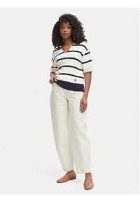 TOMMY HILFIGER - Tommy Hilfiger Sweter WW0WW45400 Beżowy Regular Fit. Kolor: beżowy. Materiał: bawełna #2