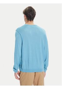 BOSS Sweter Leno-P 50468239 Błękitny Slim Fit. Kolor: niebieski. Materiał: wełna #4