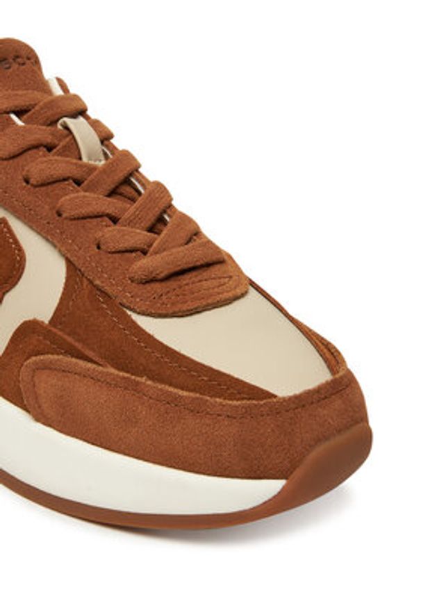 BOSS Sneakersy B Icon 50548288 Brązowy. Kolor: brązowy. Materiał: zamsz, skóra