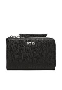 BOSS - Mały Portfel Damski Boss. Kolor: czarny