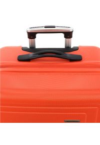 Wittchen - Duża walizka z ABS-u tłoczona. Kolor: czerwony. Materiał: guma. Wzór: geometria. Styl: klasyczny #8