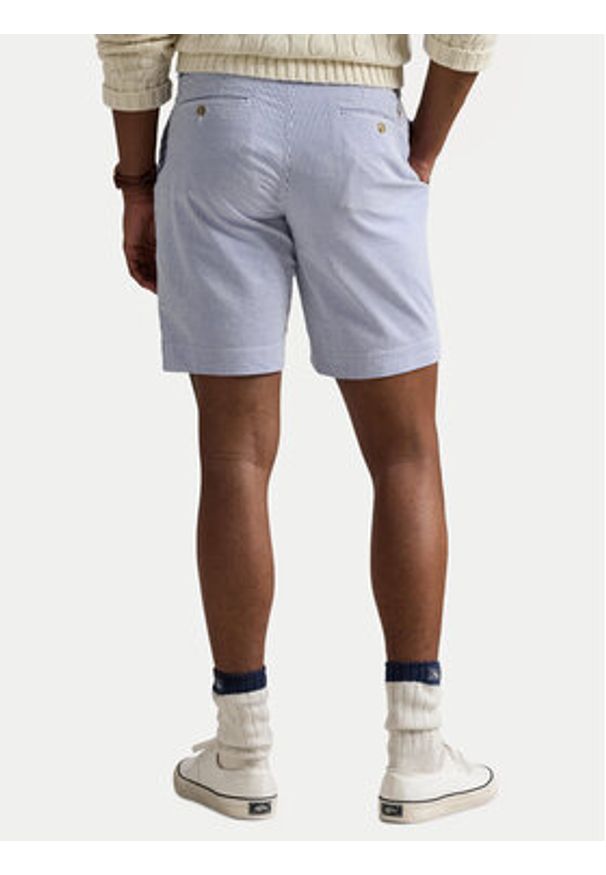 Polo Ralph Lauren Szorty materiałowe 710862767001 Błękitny Straight Fit. Kolor: niebieski. Materiał: bawełna