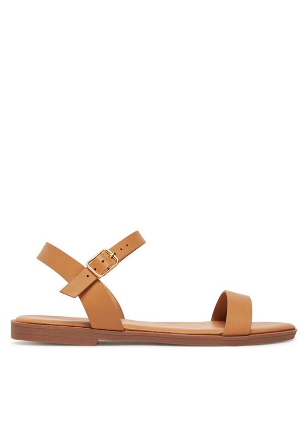 DeeZee Sandały MT3150-25S07 Beżowy. Kolor: beżowy. Materiał: skóra