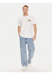 Tommy Jeans T-Shirt Summer Flag DM0DM19171 Biały Regular Fit. Kolor: biały. Materiał: bawełna #3