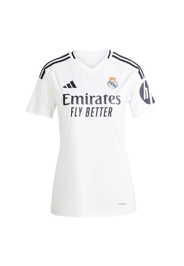 Adidas - Koszulka Real Madrid 24/25 Home. Kolor: biały. Materiał: materiał. Sport: piłka nożna