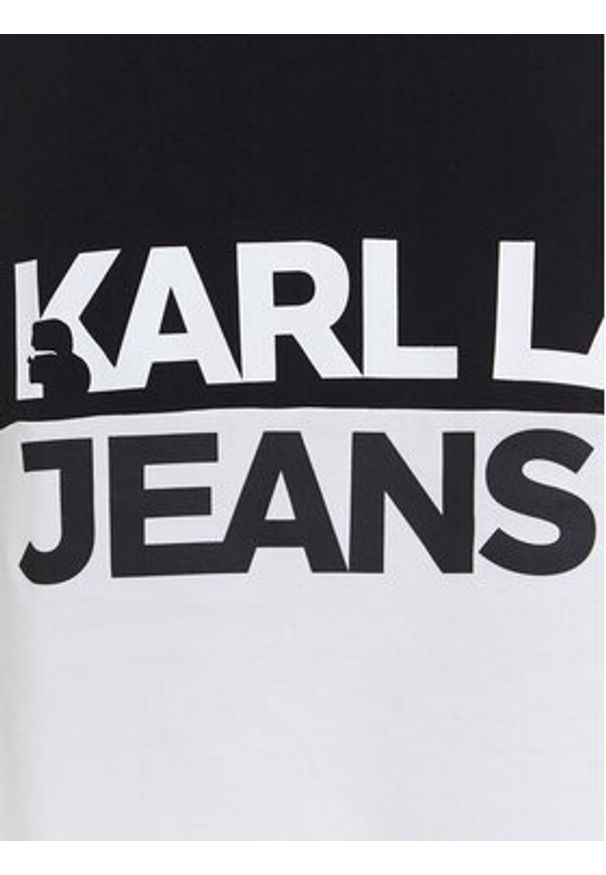 Karl Lagerfeld Jeans Sukienka codzienna A3W13005 Czarny Regular Fit. Okazja: na co dzień. Kolor: czarny. Materiał: bawełna. Typ sukienki: proste. Styl: casual