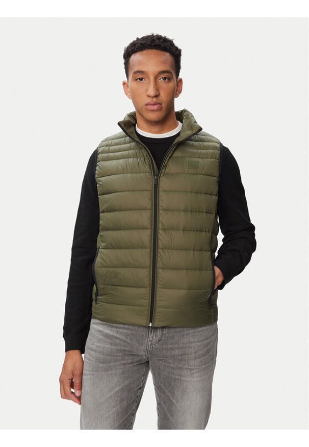 BOSS Bezrękawnik Odeno2 50549243 Zielony Regular Fit. Kolor: zielony. Materiał: syntetyk. Długość rękawa: bez rękawów