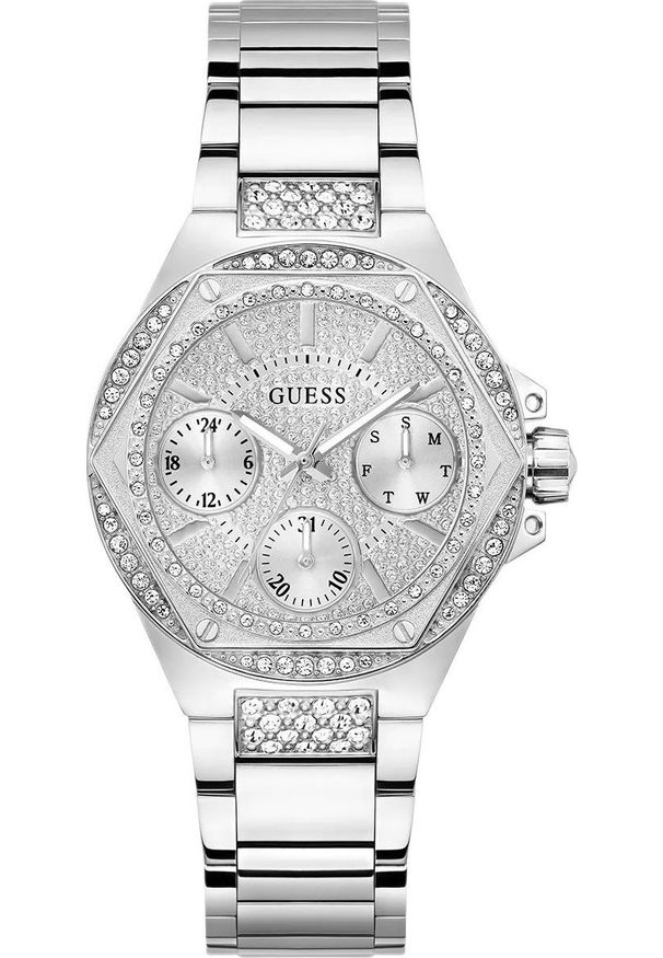 Zegarek damski Guess GW0878L1 CYRKONIE srebrny. Kolor: srebrny