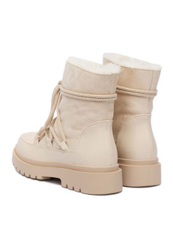 DeeZee Śniegowce HX24027-1 Écru. Materiał: materiał