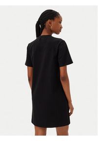 MET Sukienka codzienna M10 306AB Czarny Slim Fit. Okazja: na co dzień. Kolor: czarny. Materiał: bawełna. Typ sukienki: proste. Styl: casual