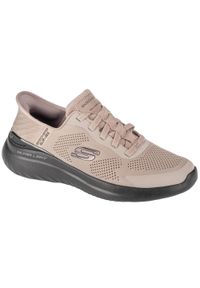 skechers - Buty sportowe Sneakersy męskie, Slip-Ins: Bounder 2.0 - Emerged. Kolor: beżowy. Materiał: guma, syntetyk, tkanina, materiał. Sport: turystyka piesza