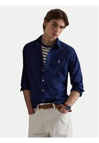 Polo Ralph Lauren Koszula 710B20512006 Granatowy Custom Fit. Typ kołnierza: polo. Kolor: niebieski. Materiał: bawełna #2
