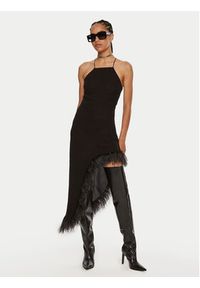 Patrizia Pepe Sukienka koktajlowa 8A1384 A060 Czarny Slim Fit. Kolor: czarny. Materiał: syntetyk. Styl: wizytowy #3