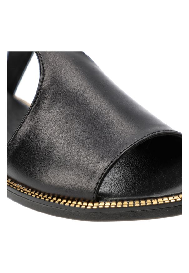 Czarne Sandały Karino Modne Obuwie Damskie. Okazja: na spacer, na co dzień. Kolor: czarny. Materiał: skóra. Sezon: lato. Styl: casual, elegancki