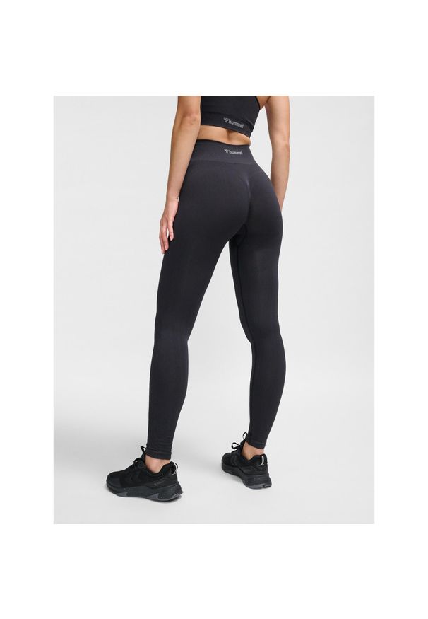 Damskie legginsy bezszwowe Hummel MT Define Scrunch. Kolor: czarny. Sport: joga i pilates