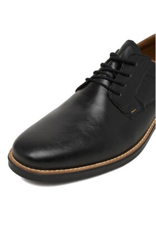 Rieker Półbuty 13500-00 Czarny. Kolor: czarny. Materiał: materiał