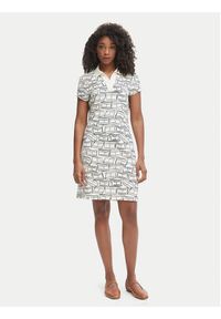 TOMMY HILFIGER - Tommy Hilfiger Sukienka codzienna 1985 Pique WW0WW49719 Beżowy jasny Regular Fit. Okazja: na co dzień. Kolor: beżowy. Materiał: bawełna. Typ sukienki: proste. Styl: casual #3