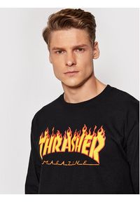 Thrasher Longsleeve Flame Czarny Regular Fit. Kolor: czarny. Materiał: bawełna. Długość rękawa: długi rękaw #2