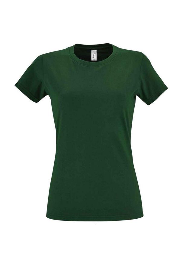 SOL'S - Koszulka Imperial Dla Kobiet. Kolor: zielony. Sport: turystyka piesza