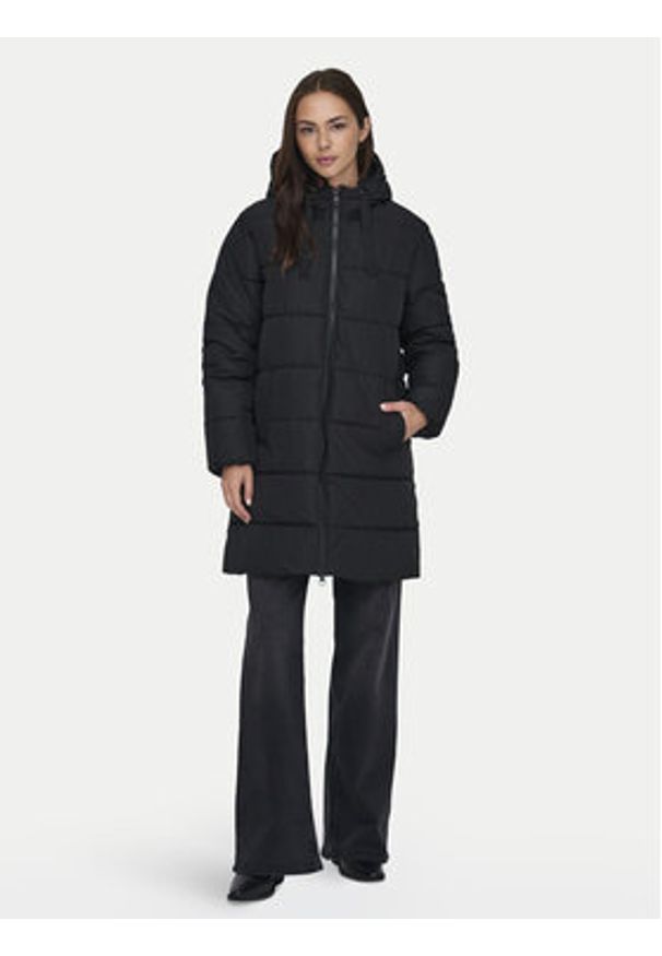 only - ONLY Płaszcz zimowy Clair 15323232 Czarny Regular Fit. Kolor: czarny. Materiał: syntetyk. Sezon: zima