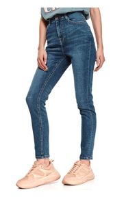 TOP SECRET - Jeansowe spodnie skinny. Okazja: do pracy. Kolor: niebieski. Materiał: jeans. Długość: długie. Sezon: wiosna #1