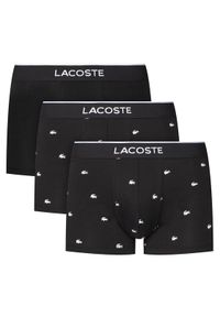 Lacoste Komplet 3 par bokserek 5H1299 Czarny. Kolor: czarny. Materiał: bawełna