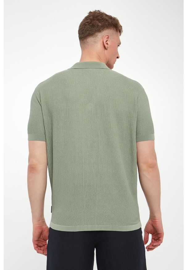 Armani Exchange - Polo męskie bawełniane ARMANI EXCHANGE. Typ kołnierza: polo. Materiał: bawełna