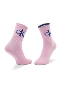 Calvin Klein Jeans Skarpety wysokie damskie 701218750 Różowy. Kolor: różowy. Materiał: materiał #2
