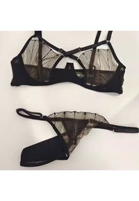 Intica - Komplet bielizny ze strapami na specjalne okazje Muireall. Kolor: czarny. Materiał: materiał #2