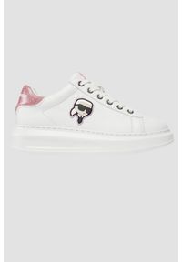 Karl Lagerfeld - KARL LAGERFELD Białe sneakersy Kapri Nft Lo Lace. Kolor: biały